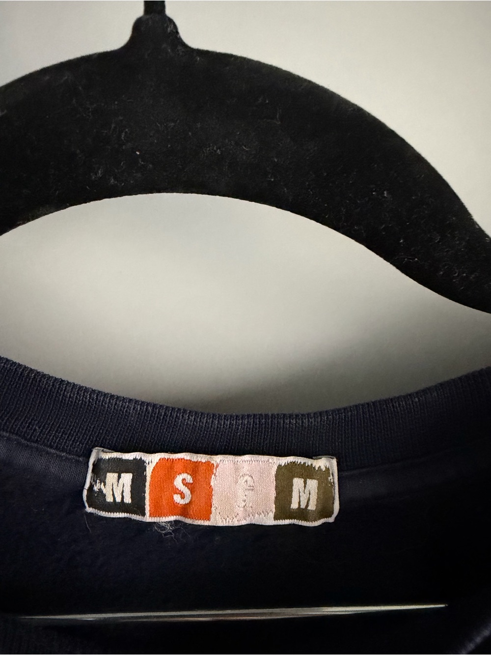 MSGM Italy #love Red Graphic Heart Sweatshirt Navy XS - Picture 6 of 11